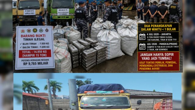 Belum Genap Sebulan, Dua Kali Penyelundupan Timah Lewat Kapal Roro Terbongkar; Berapa Banyak yang Sudah Lolos? Saatnya Bongkar Pemilik Barang dan Aktor di Belakangnya